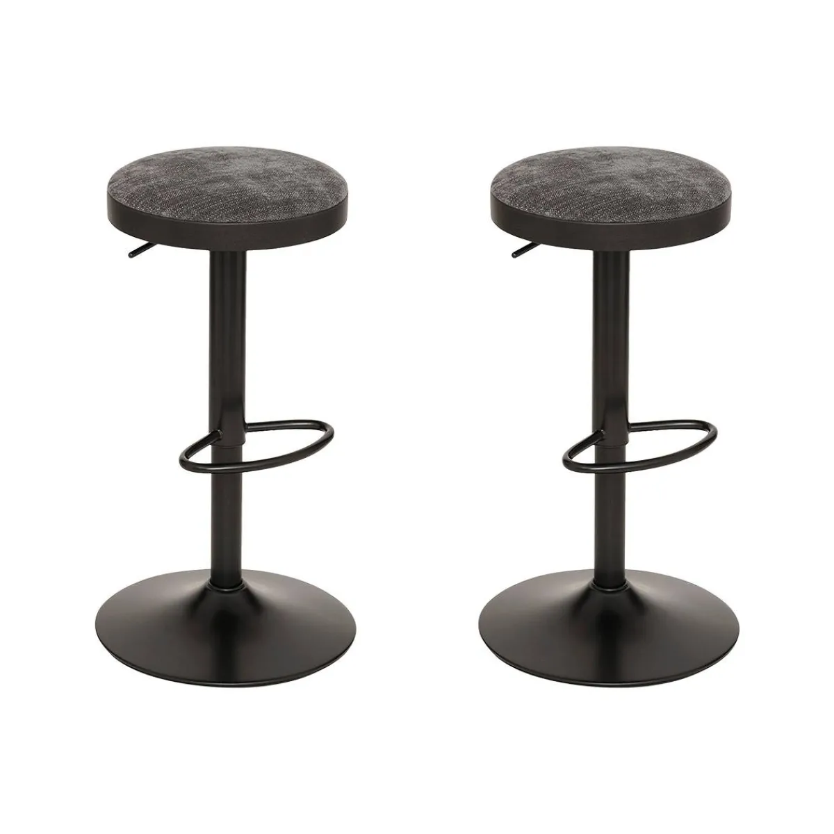 Atmosphera Tabourets De Bar|Tabourets De Bar*Lot de 2 tabourets "Ilsa" Beige
