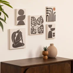 Atmosphera Toiles, Tableaux*Lot de 5 toiles imprimées 