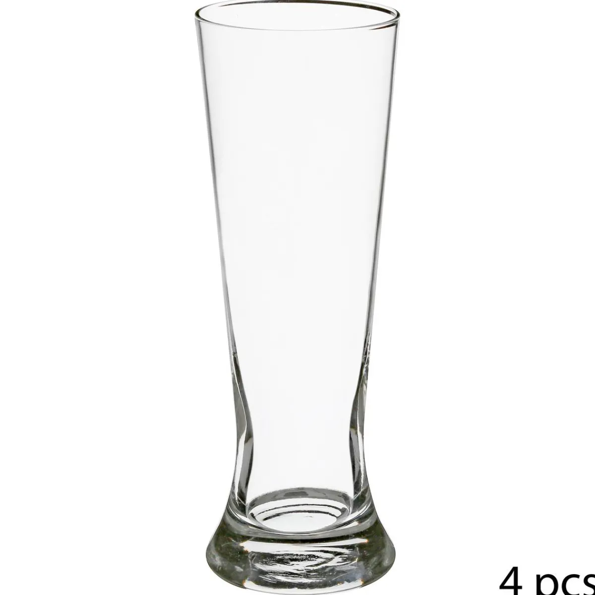 Atmosphera Verres Apéritif*Lot de 4 verres à bière "Biere" Transparent