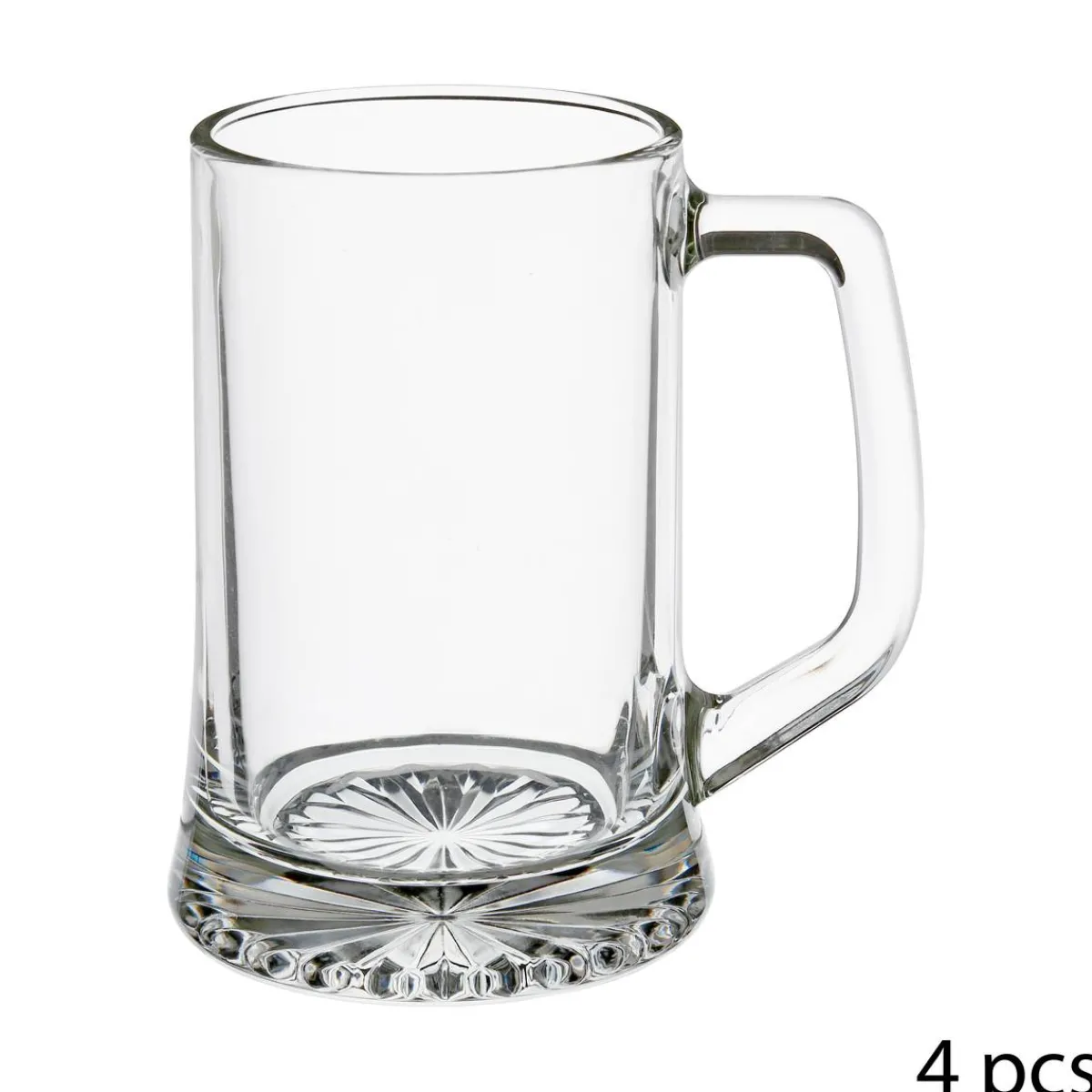 Atmosphera Verres Apéritif*Lot de 4 verres à bière "Biere" Transparent