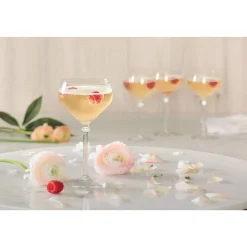 Atmosphera Verres Apéritif*Lot de 4 verres à champagne "Champagne" Transparent