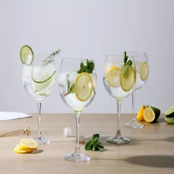 Atmosphera Verres Apéritif*Lot de 4 verres à gin "Gin" Jaune