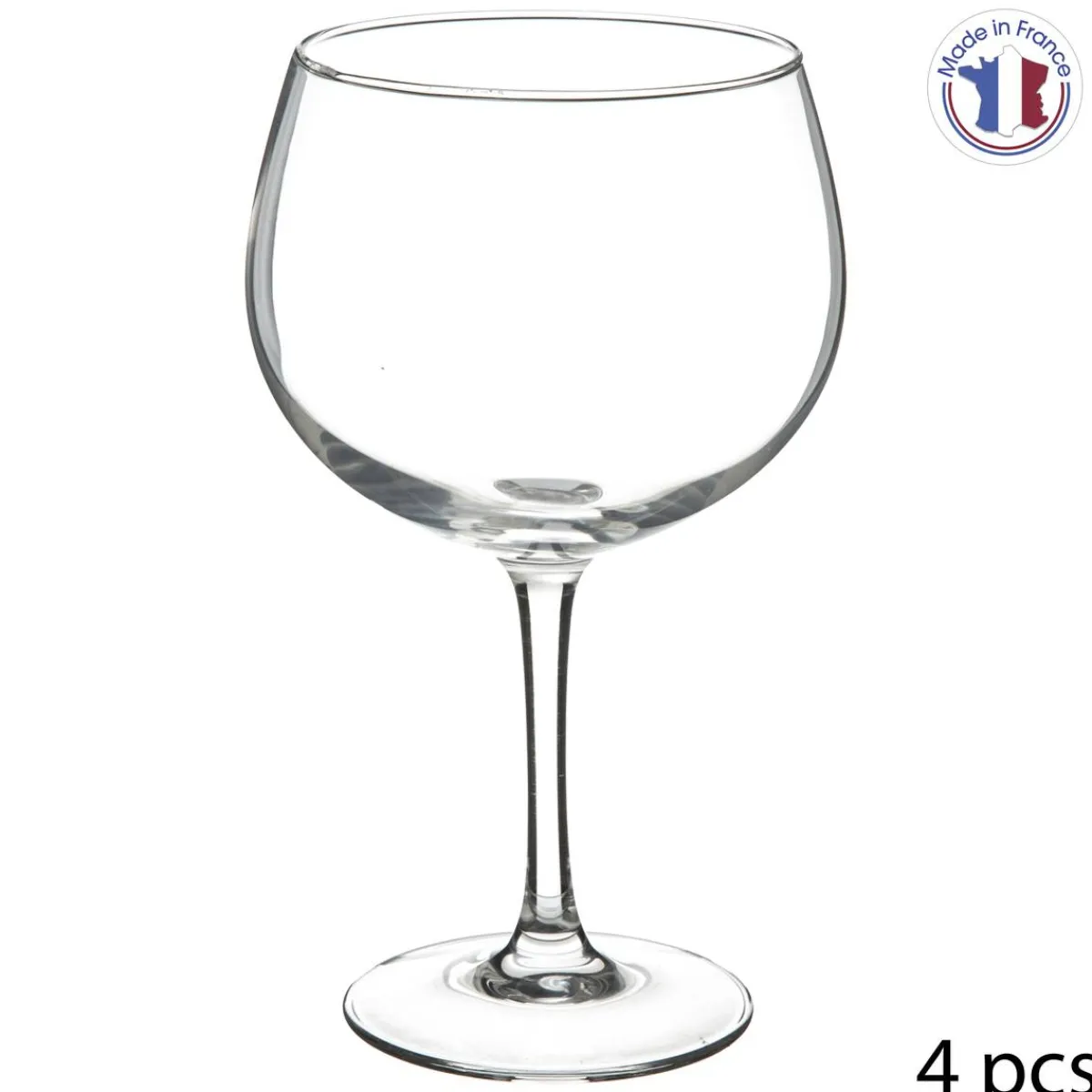 Atmosphera Verres Apéritif*Lot de 4 verres à gin "Gin" Jaune