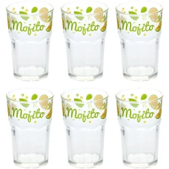 Atmosphera Art De La Table D'Extérieur|Verres Apéritif*Lot de 6 verres à mojito "Stella" ModèleA