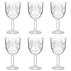 Atmosphera Verres À Vin*Lot de 6 verres à vin  "Ayla" Gris