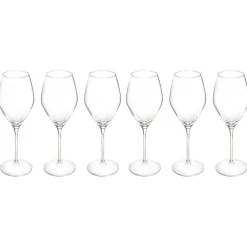 Atmosphera Verres À Vin*Lot de 6 verres à vin  "Silvia" Gris