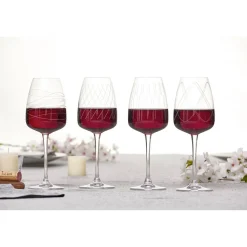 Atmosphera Verres À Vin*Lot de 4 verres à vin "Talia" Gris