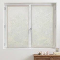 Atmosphera Voilages*Lot de 2 voilages "Fred" Blanc