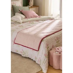 Atmosphera Coussins De Sol*Matelas d'assise "Fleur de rose " Bleucanard