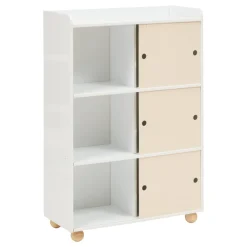 Atmosphera Bibliothèques, Étagères*Meuble de rangement enfant 3 portes 2 niveaux 