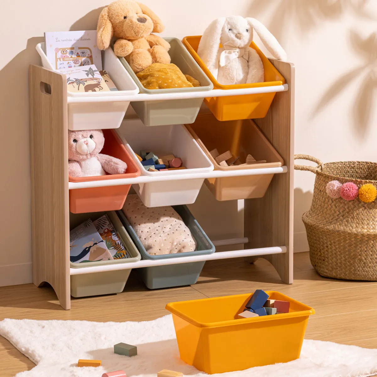 Atmosphera Bibliothèques, Étagères|Meubles De Rangement*Meuble rangement enfant "Iduna" Beige