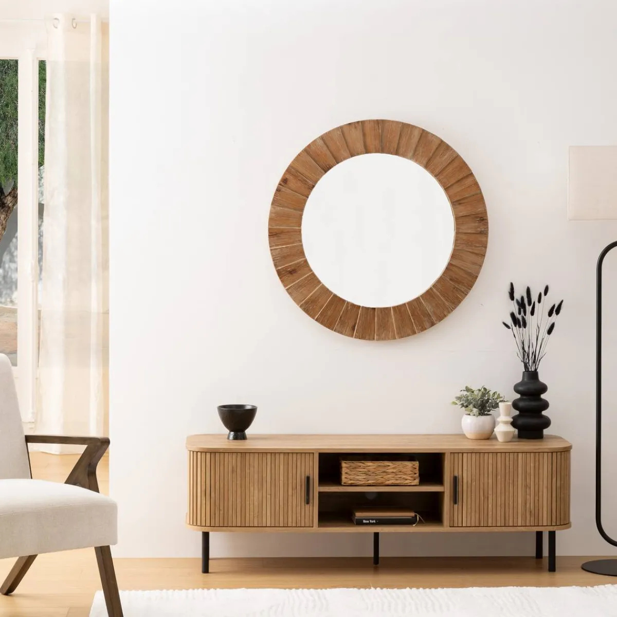 Atmosphera Voir Tout |Meubles Tv*Meuble TV 2 portes "Colva" Boisnaturel