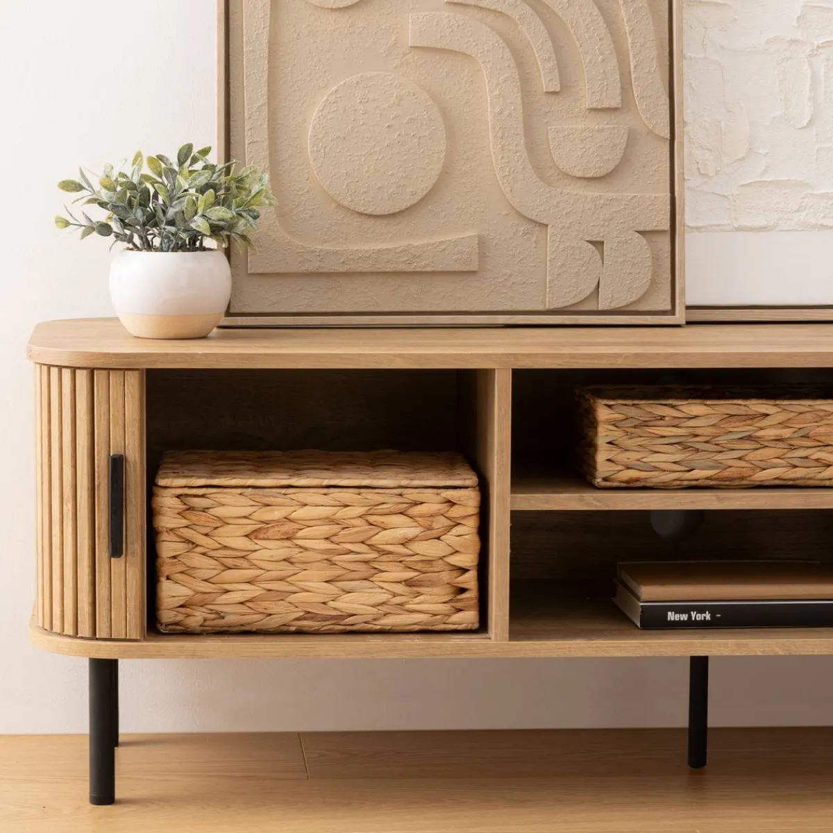Atmosphera Voir Tout |Meubles Tv*Meuble TV 2 portes "Colva" Boisnaturel
