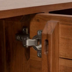 Atmosphera Meubles Tv*Meuble TV 2 portes "Nanda" Marron