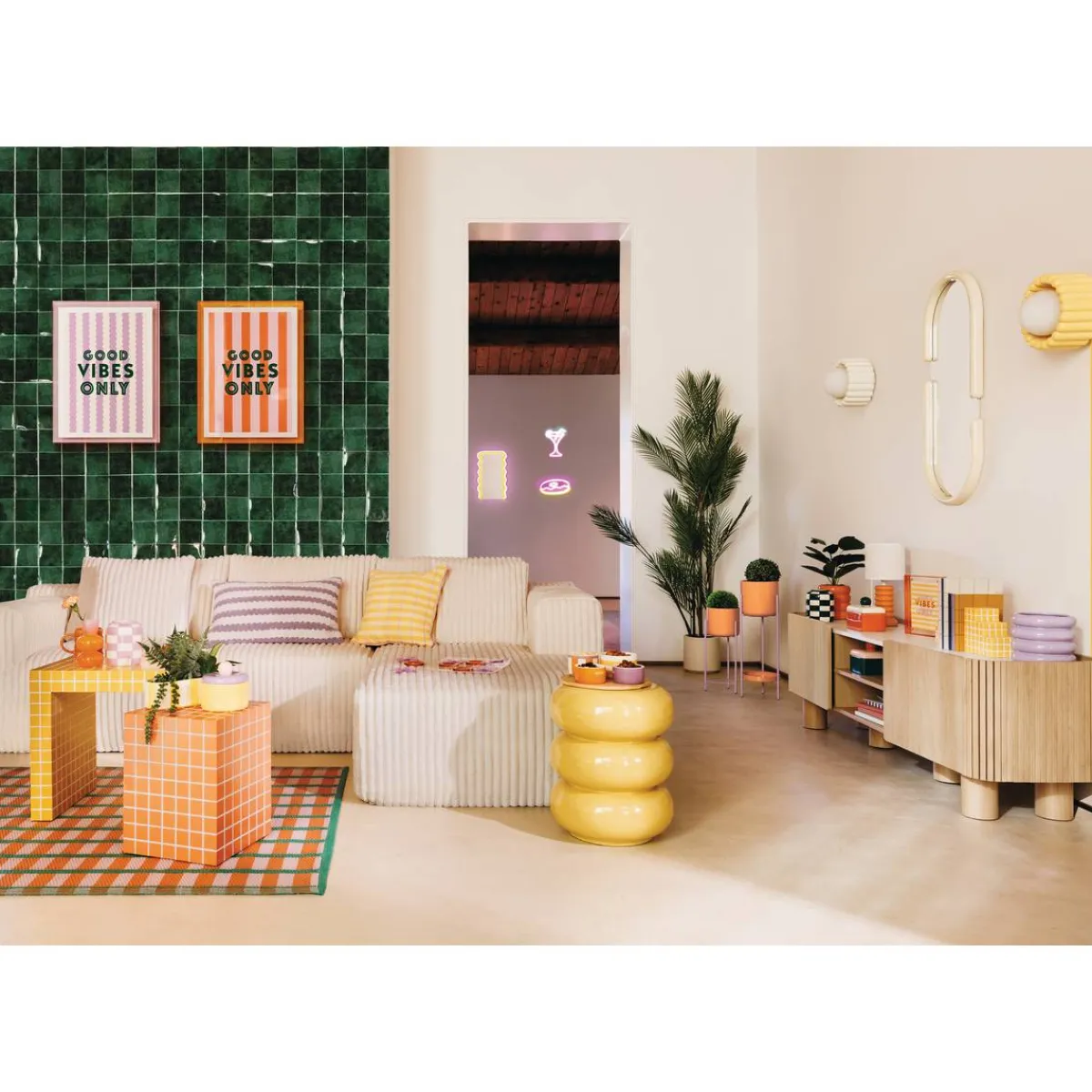 Atmosphera Voir Tout |Meubles Tv*Meuble tv 2 portes 1 niveau "Homelya" Noir
