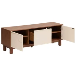 Atmosphera Meubles Tv*Meuble TV 2 portes 4 étagères 