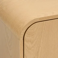 Atmosphera Meubles Tv*Meuble TV 2 portes 1 étagères "Lee" Boisnaturel