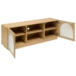 Atmosphera Meubles Tv*Meuble TV 2 portes 3 étagères