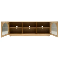 Atmosphera Meubles Tv*Meuble TV 2 portes 3 étagères