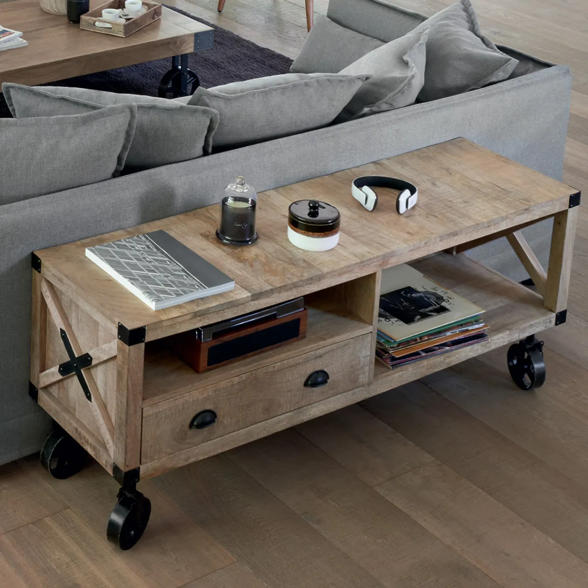 Atmosphera Meubles Tv*Meuble TV "Silas" Ivoire