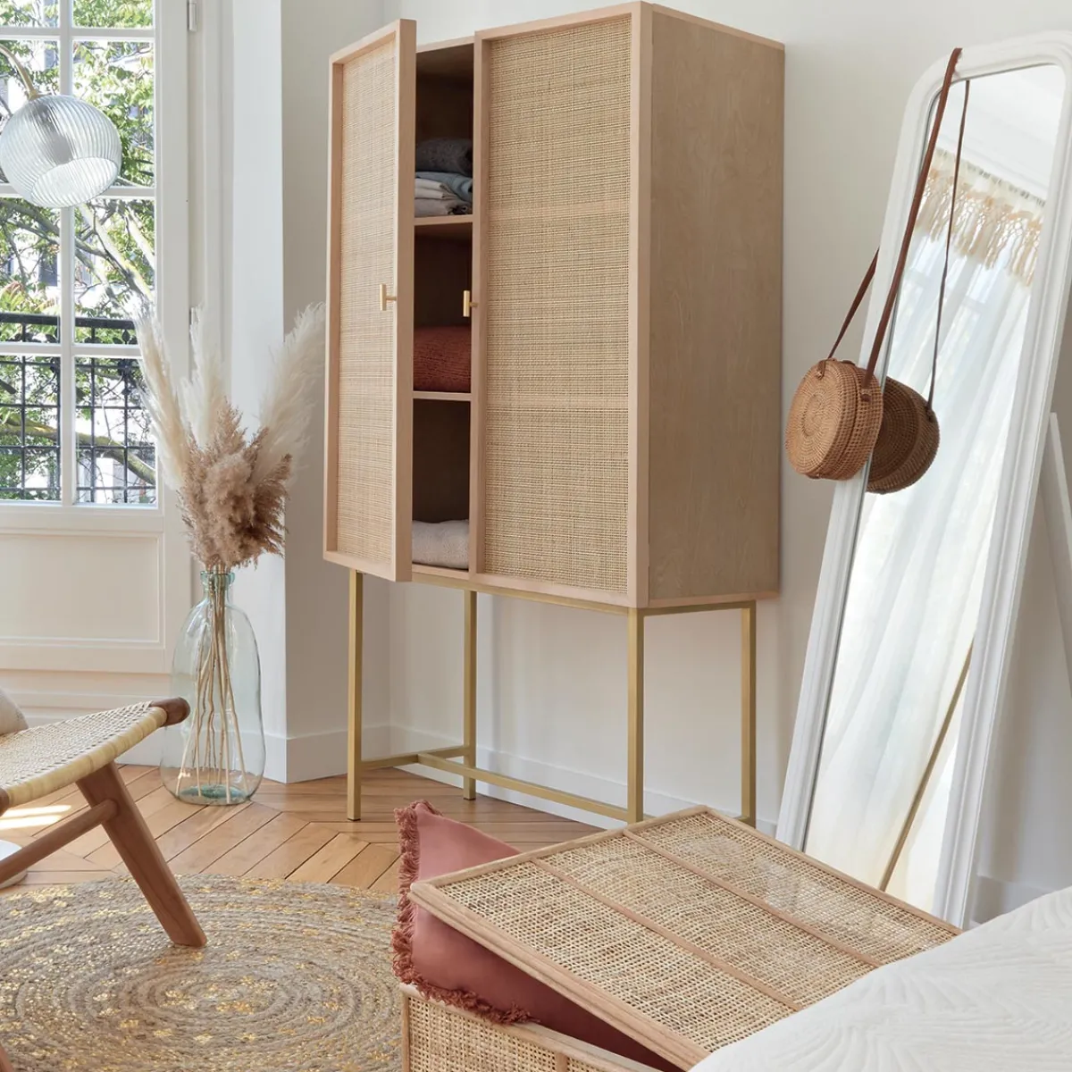 Atmosphera Miroirs|Décoration En Bois*Miroir "Adele" Doré