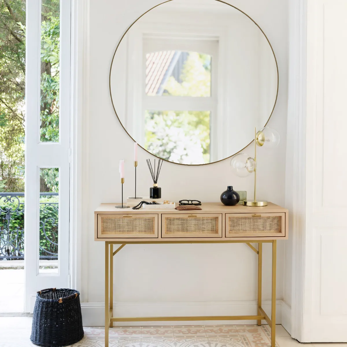 Atmosphera Miroirs|Décoration En Bois*Miroir "Alice" Blanc