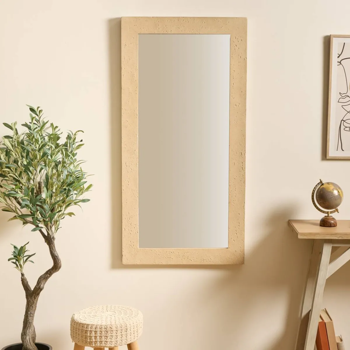 Atmosphera Miroirs*Miroir "Anaya" Beige