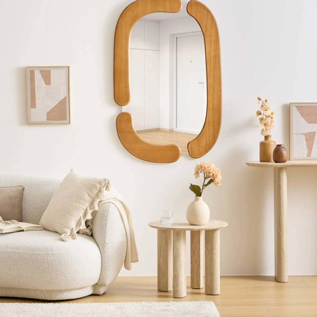Atmosphera Miroirs*Miroir "Antoine" Beige