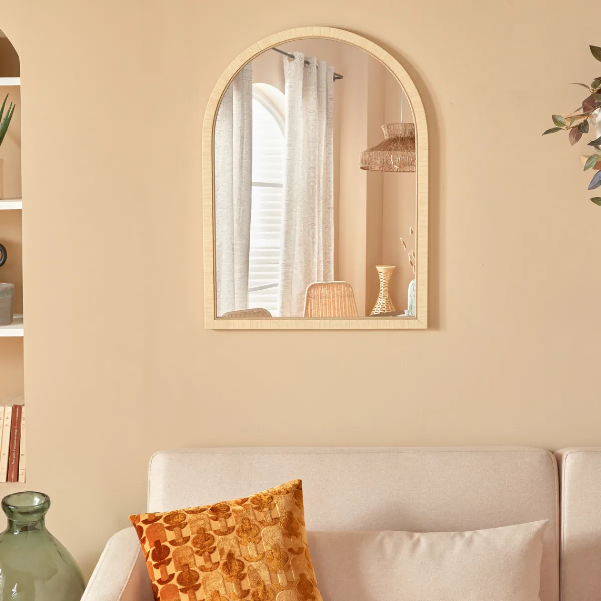 Atmosphera Miroirs*Miroir Arche "Thea" Marron