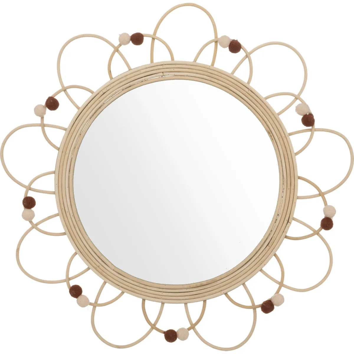 Atmosphera Décorations Murales*Miroir enfant "Campagne" Beige
