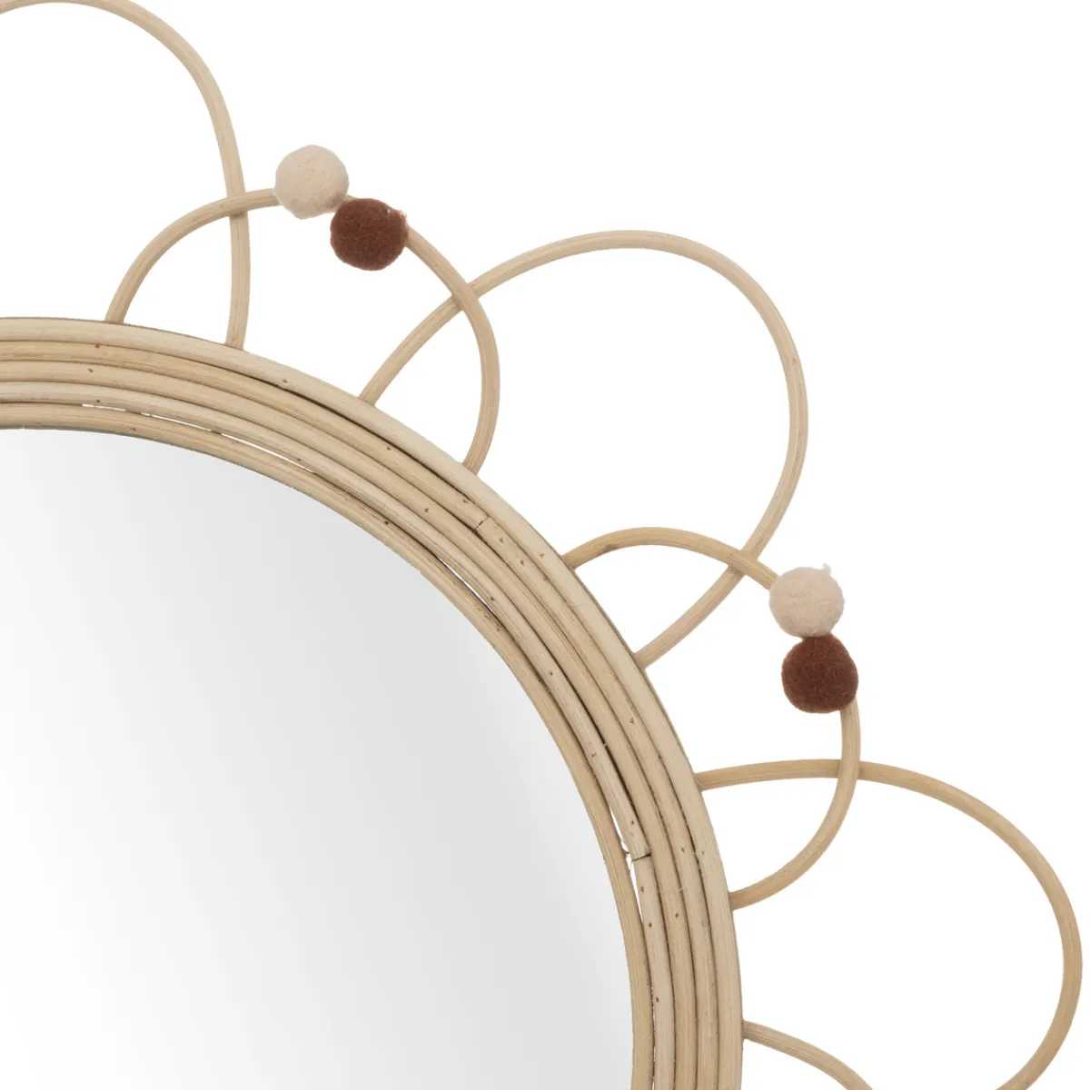 Atmosphera Décorations Murales*Miroir enfant "Campagne" Beige