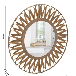 Atmosphera Miroirs|Décoration En Bois*Miroir "Eve" Noir
