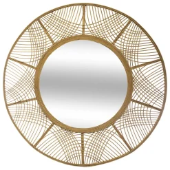 Atmosphera Décoration En Bois*Miroir "Ina" Blanc
