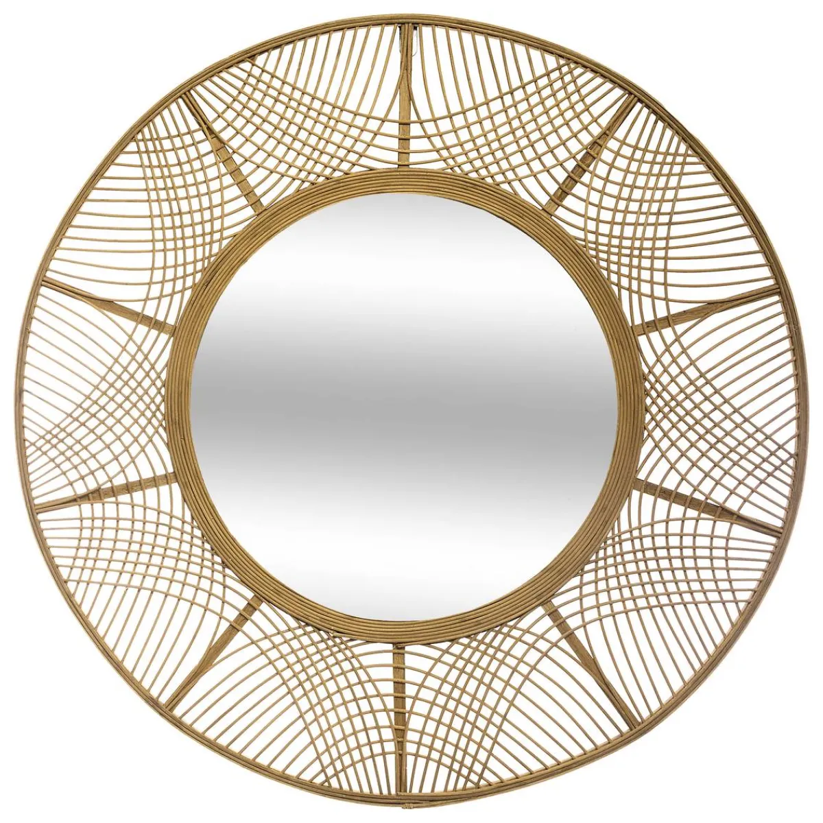 Atmosphera Décoration En Bois*Miroir "Ina" Blanc
