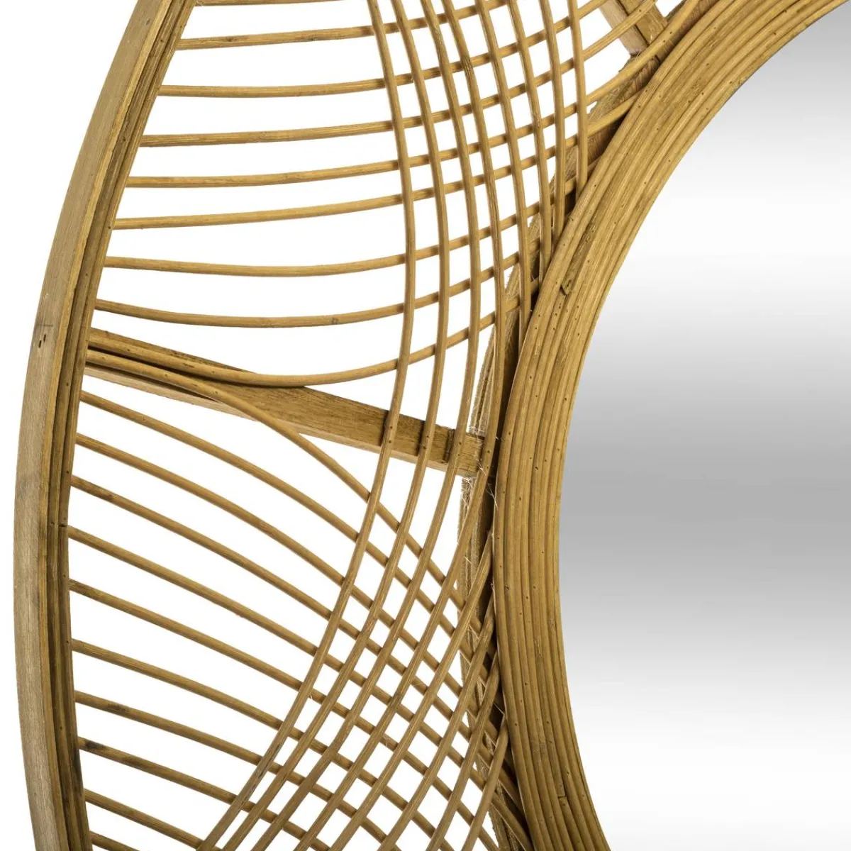 Atmosphera Décoration En Bois*Miroir "Ina" Blanc