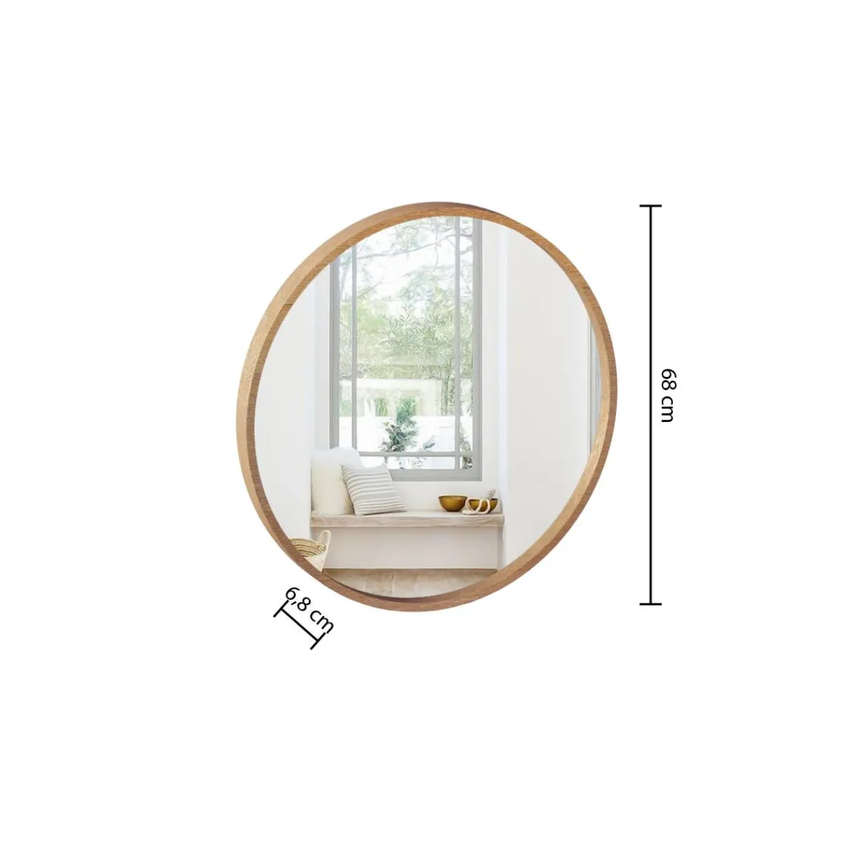 Atmosphera Miroirs*Miroir "Letizia" Gris