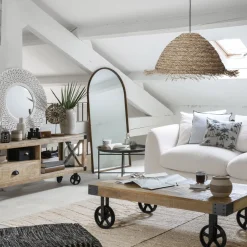Atmosphera Miroirs|Décoration En Bois*Miroir "Maria" Marron