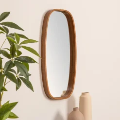 Atmosphera Miroirs|Décoration En Bois*Miroir ovale Jasna Noir