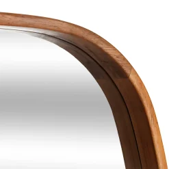 Atmosphera Miroirs|Décoration En Bois*Miroir ovale "Jasna" Beige