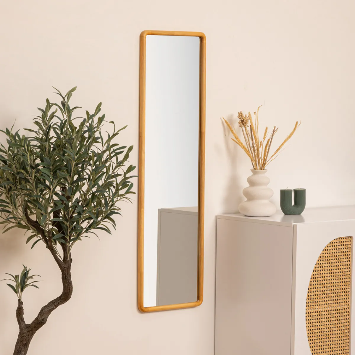 Atmosphera Miroirs|Décoration En Bois*Miroir rectangulaire "Kim" Argent