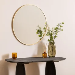 Atmosphera Miroirs*Miroir rond "Alice" Or