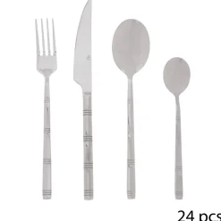 Atmosphera Ménagères*Ménagère 24 pièces "Borah" Argent