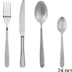 Atmosphera Ménagères*Ménagère 24 pièces "Flora" Argent