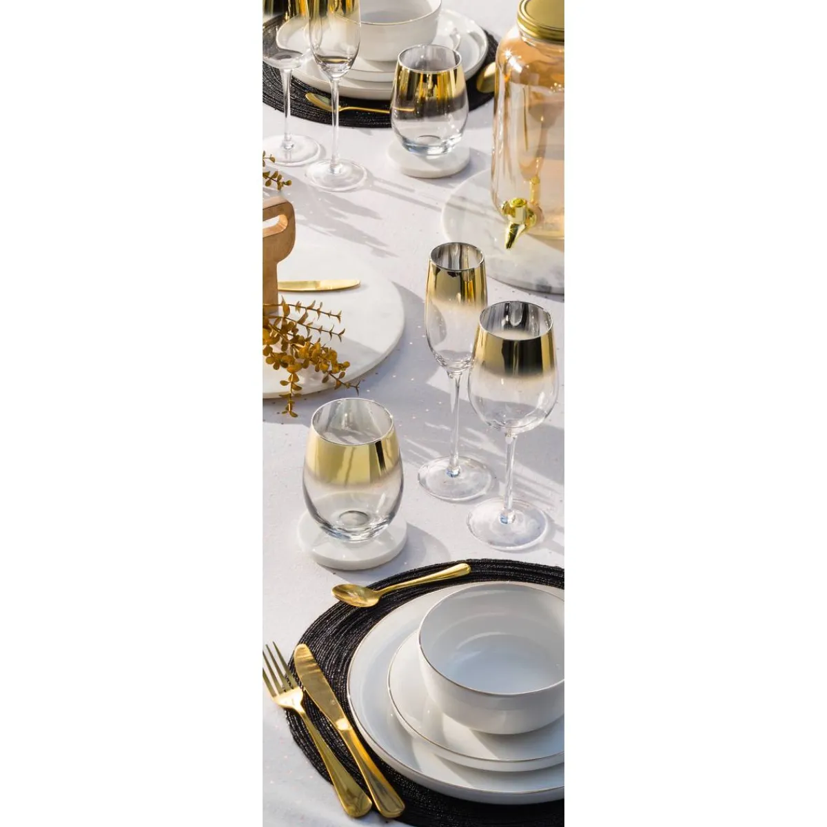 Atmosphera Ménagères*Ménagère 16 pièces "Gold" Crème