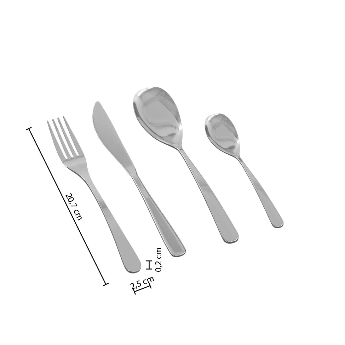 Atmosphera Ménagères*Ménagère 24 pièces "Mesa" Argent