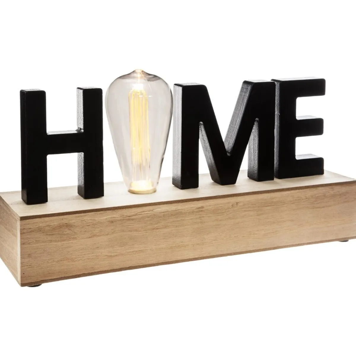 Atmosphera Guirlandes, Boîtes Lumineuses*Mot à poser LED "Home" Fraise