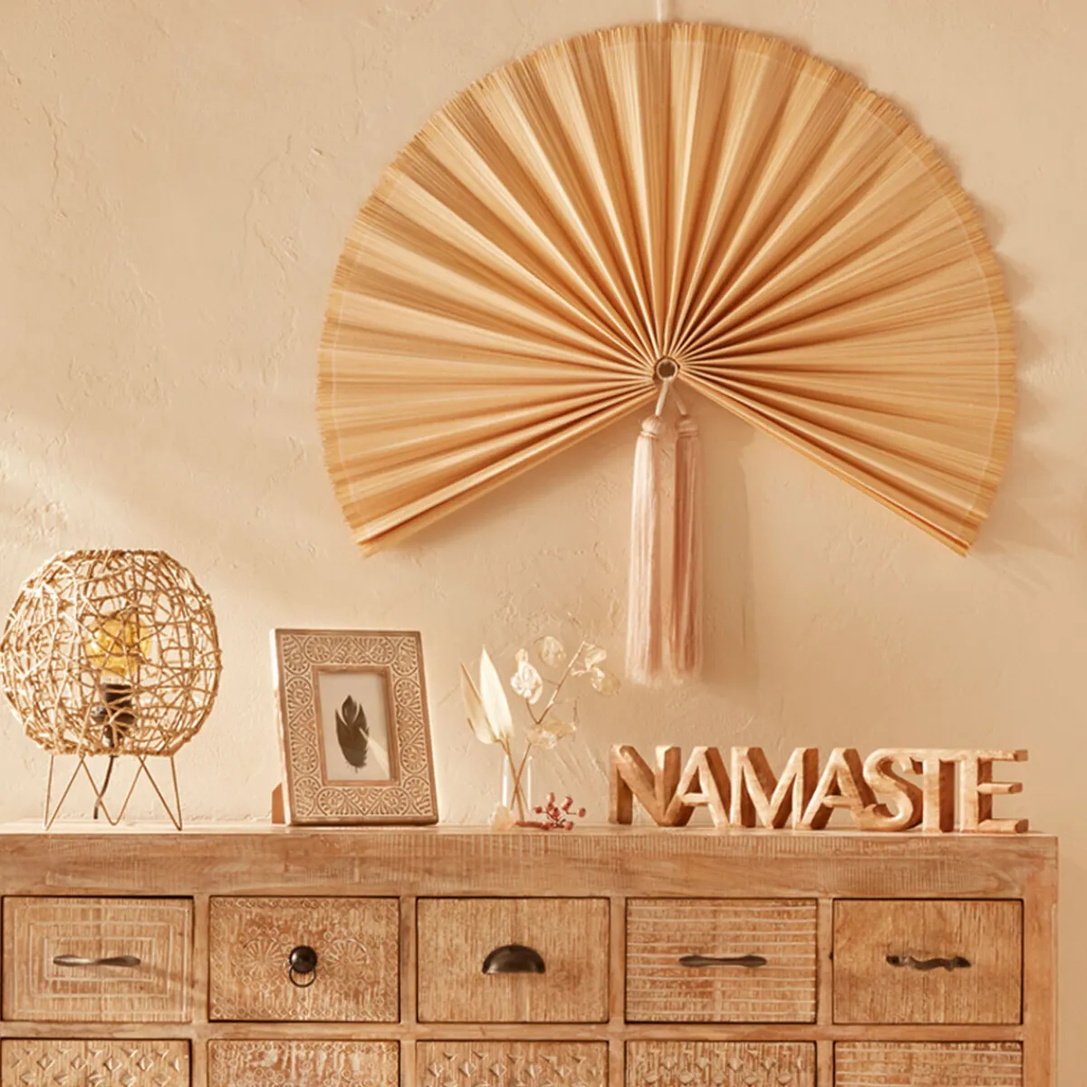 Atmosphera Objets À Poser*Mot à poser "Namaste" Blanc