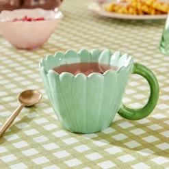 Atmosphera Tasses, Mugs*Mug  "Fleur De Rose" Blanc