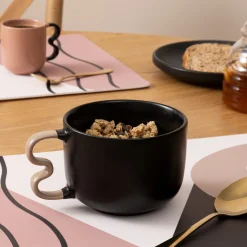 Atmosphera Tasses, Mugs*Mug  "Wavy Bliss" Blanc