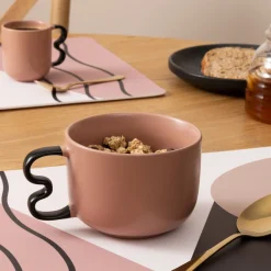 Atmosphera Tasses, Mugs*Mug  "Wavy Bliss" Blanc